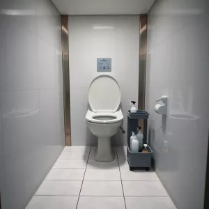 Sprzątanie toalety w pracy