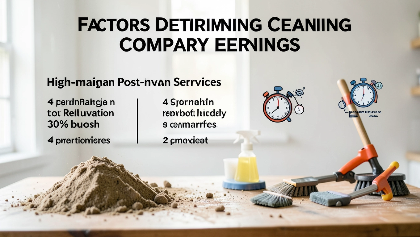 Czynniki decydujące o zarobkach firmy sprzątającej