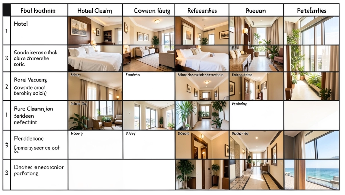 Harmonogram sprzątania hotelu