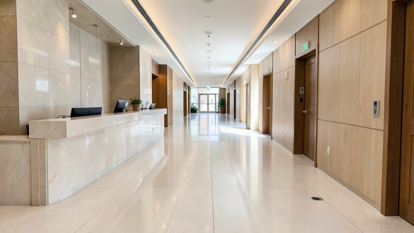 Harmonogram sprzątania lobby i korytarzy