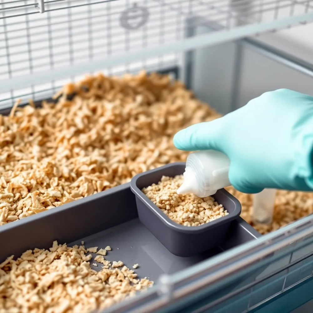 jak sprzątać klatkę chomika