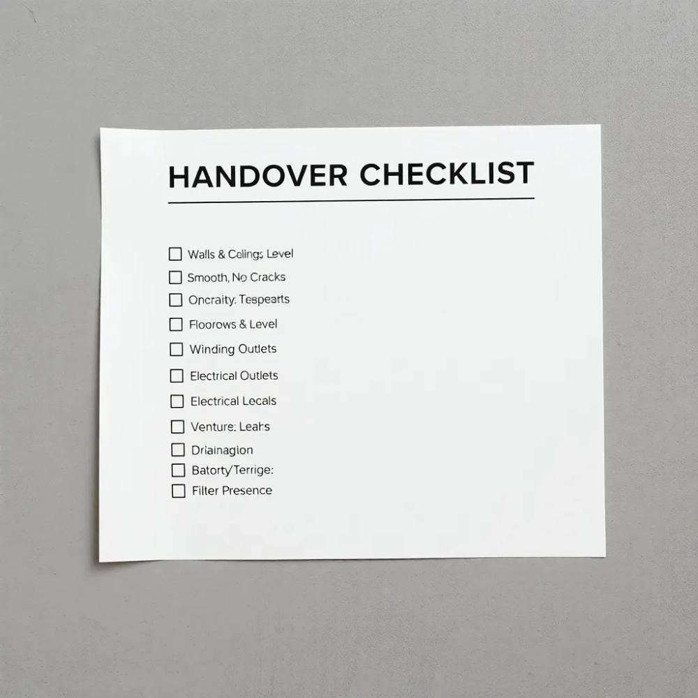 Odbiór mieszkania od dewelopera lista