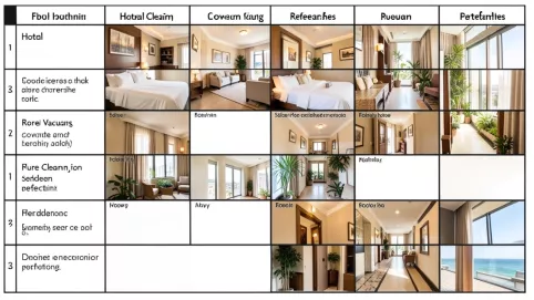 Harmonogram sprzątania hotelu