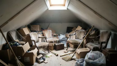 sprzątanie strychu