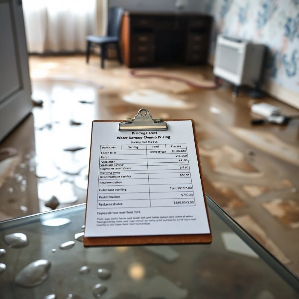 Sprzątanie Po Zalaniu Cennik