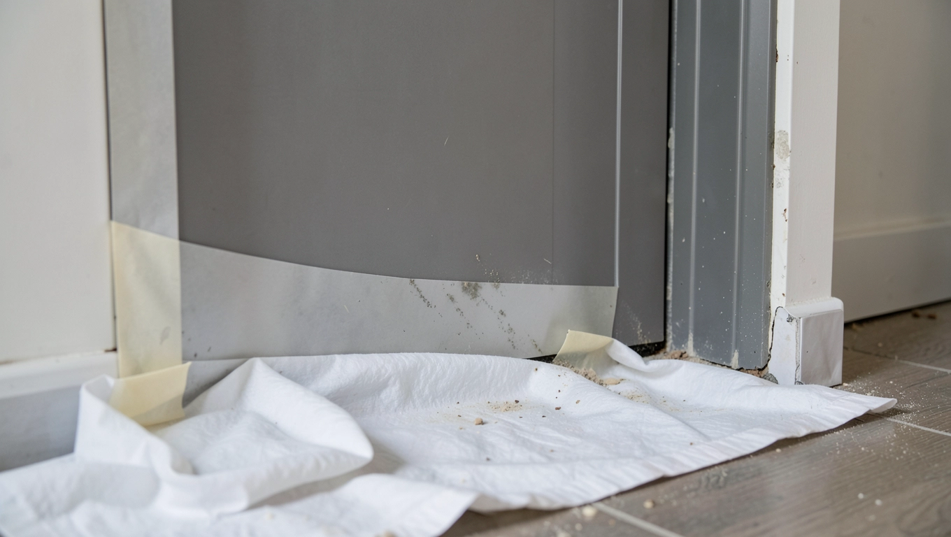 Uszczelnij drzwi przy sprzątaniu po remoncie